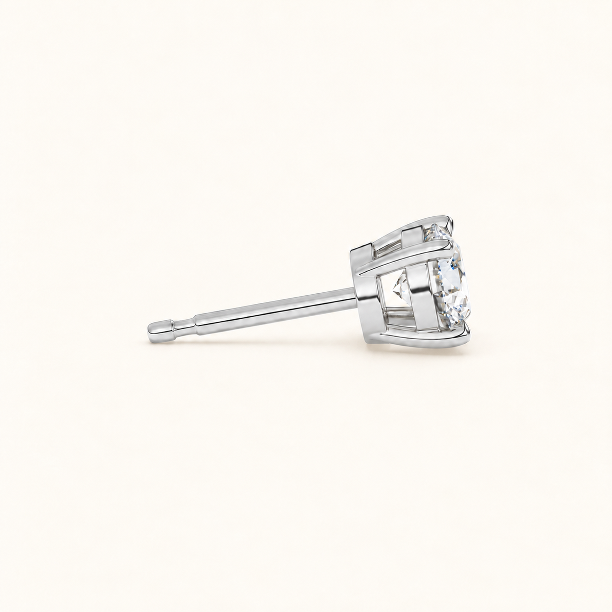round brilliant studs 2 tcw platinum side