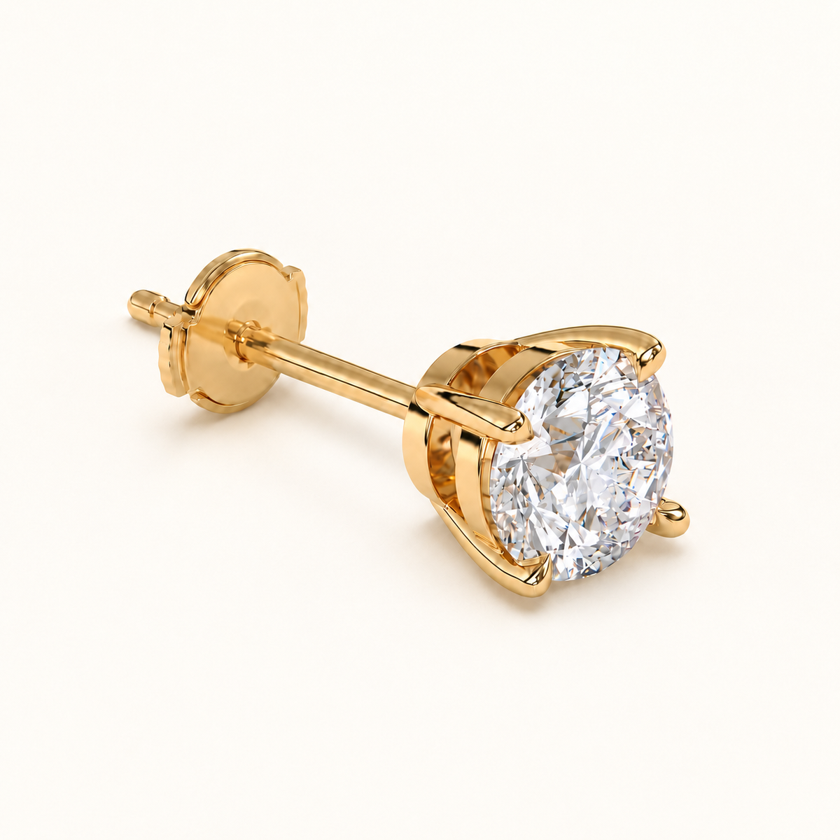 round brilliant studs 3 tcw yellow gold alpha back