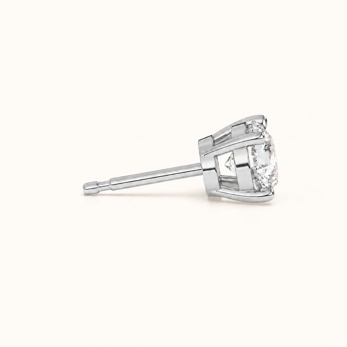 round brilliant studs 4 tcw platinum side