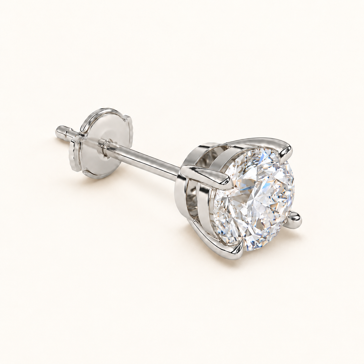 round brilliant studs 4 tcw white gold alpha back