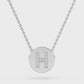 Lab Diamond Letter Pendant