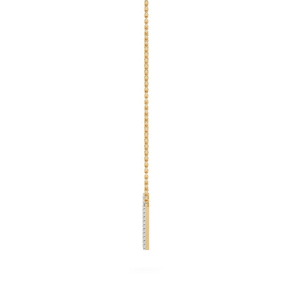 V Shape Diamond Pendant
