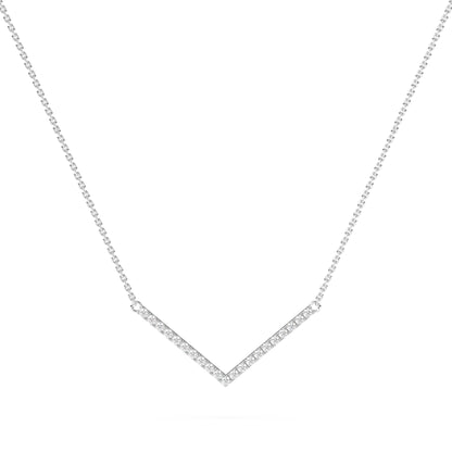 V Shape Diamond Pendant
