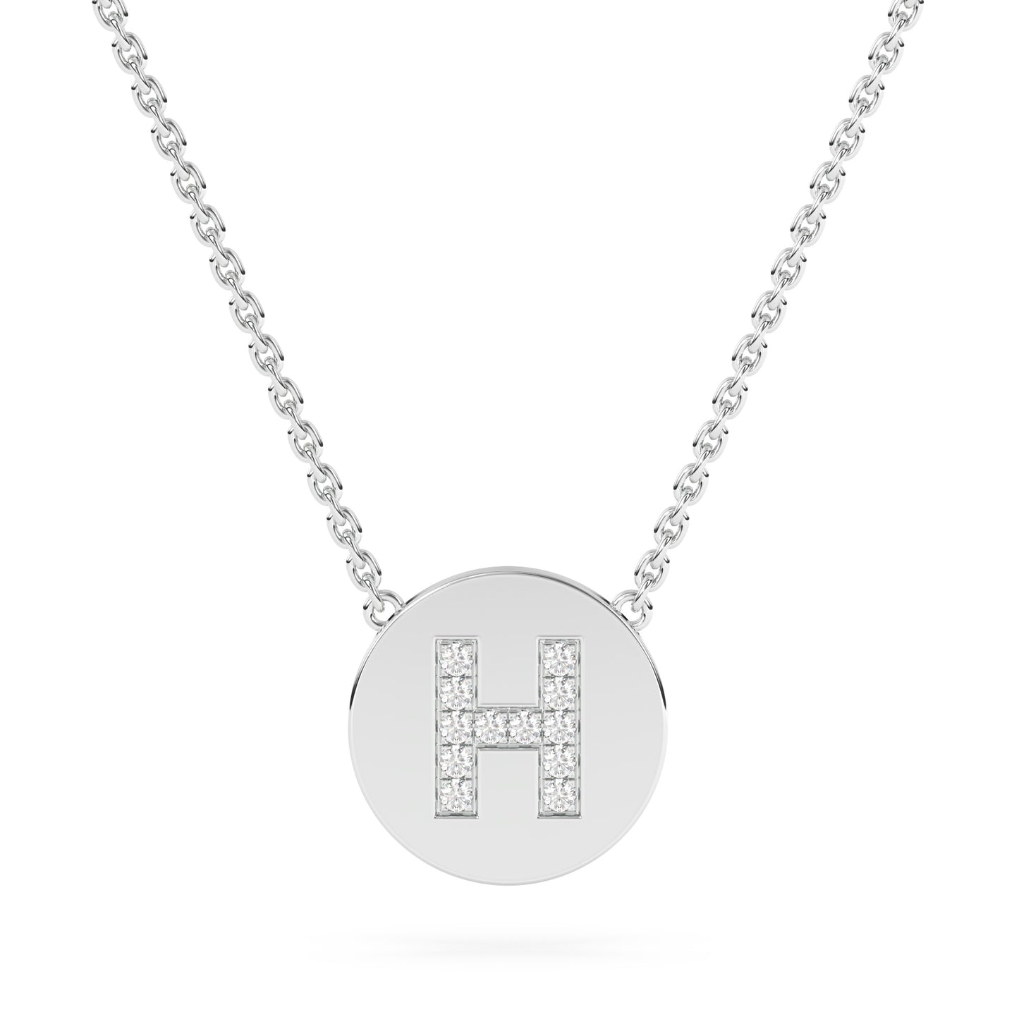 Lab Diamond Letter Pendant