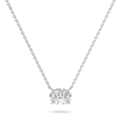 Oval Lab Diamond Pendant