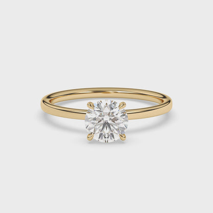 Round Brilliant Lab Diamond Solitaire