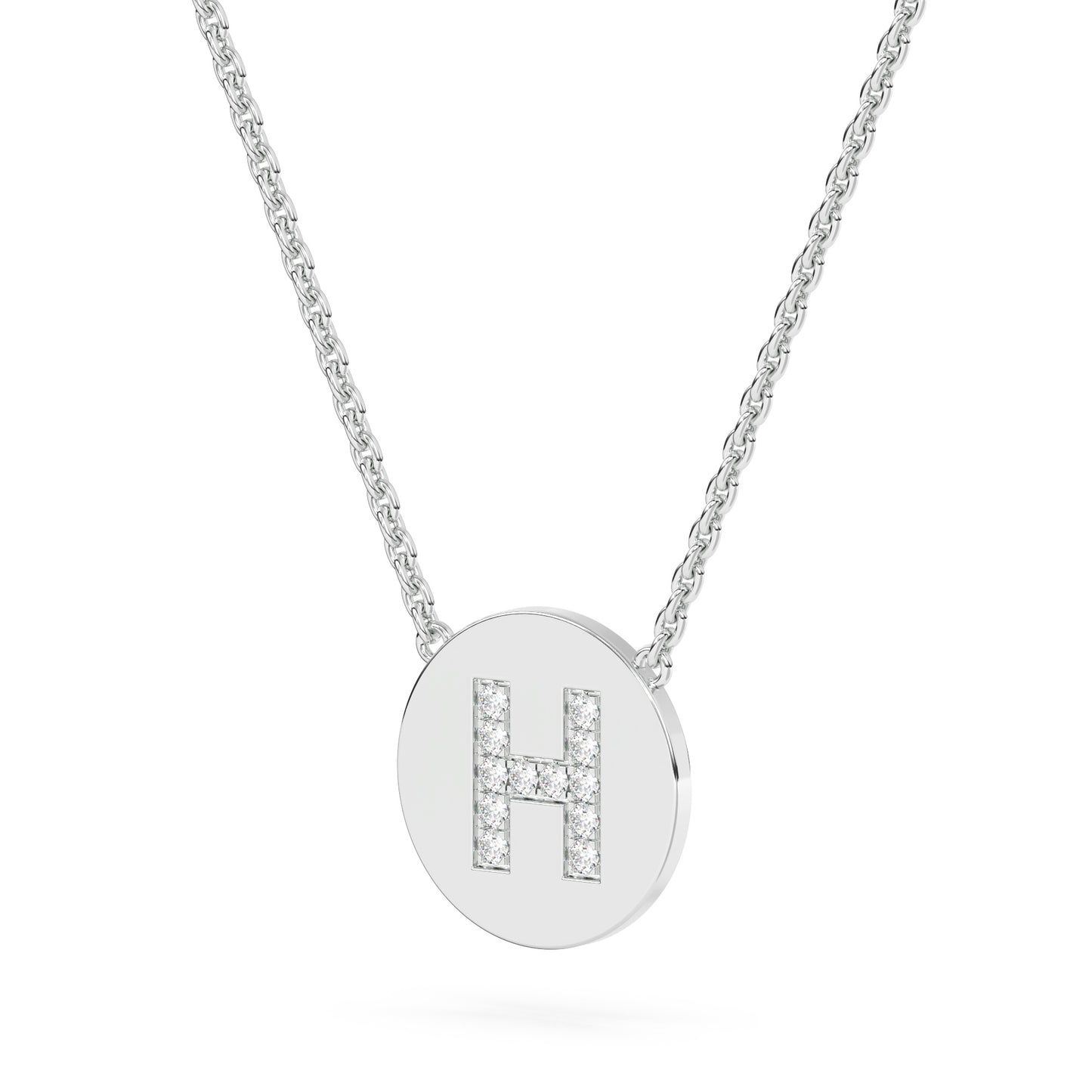 Lab Diamond Letter Pendant