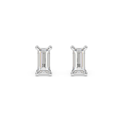 Baguette Lab Diamond Earrings