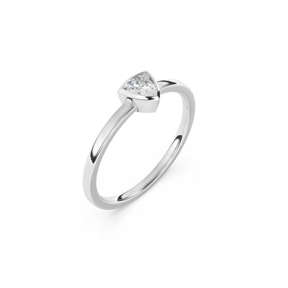 Trillion Lab Diamond Pinky Ring