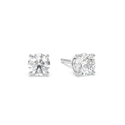 Round Brilliant Diamond Earrings
