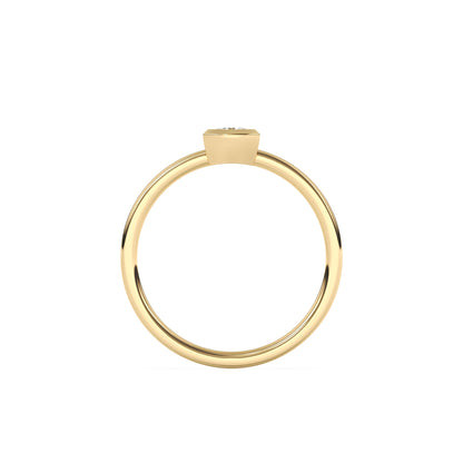 Trillion Lab Diamond Pinky Ring