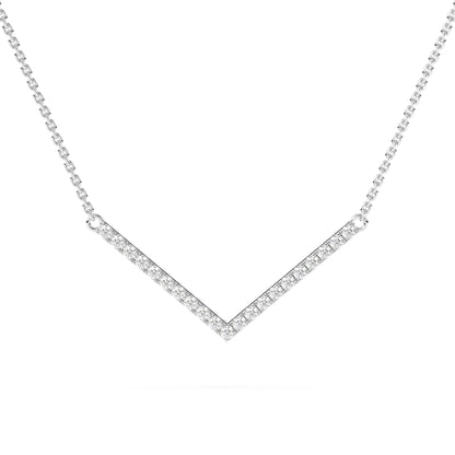 V Shape Diamond Pendant