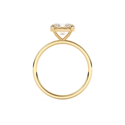 Oval Landscape Lab Diamond Solitaire