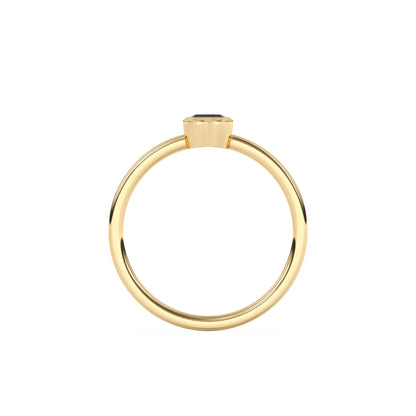 Heart Shape Ruby Pinky Ring