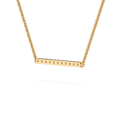 Gold Bar Diamond Pendant