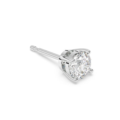 Round Brilliant Diamond Earrings