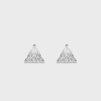 Trillion Lab Diamond Earrings