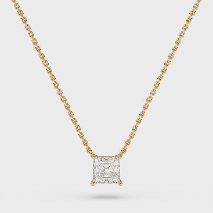 Princess Lab Diamond Pendant