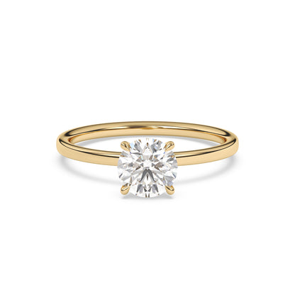 Round Brilliant Lab Diamond Solitaire