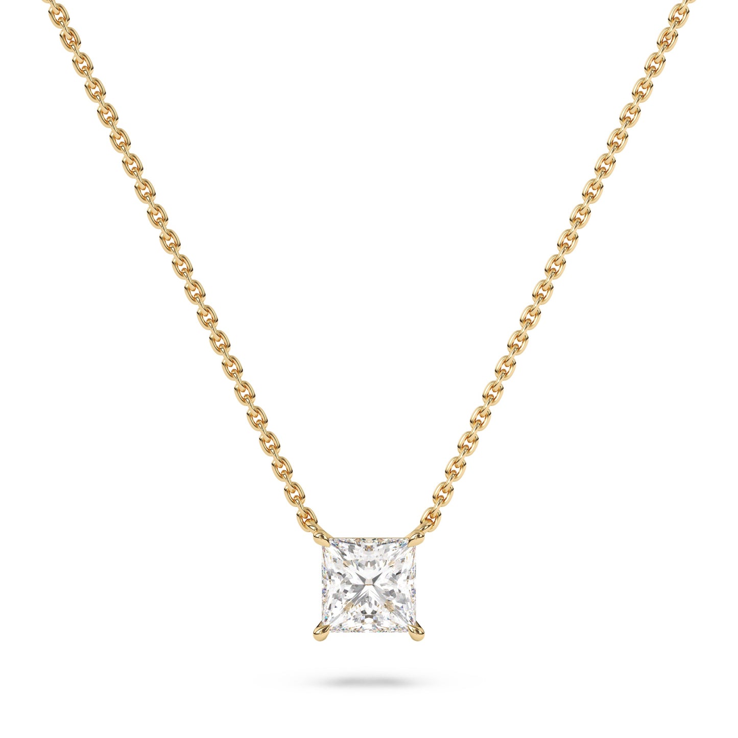 Princess Lab Diamond Pendant