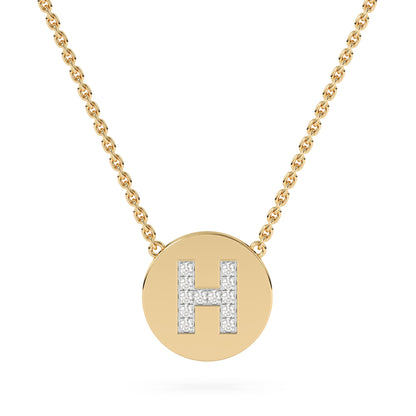 Lab Diamond Letter Pendant