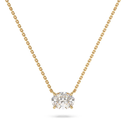 Oval Lab Diamond Pendant