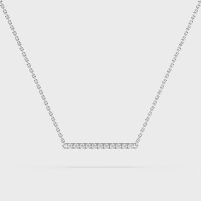 Gold Bar Diamond Pendant