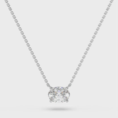 Oval Lab Diamond Pendant