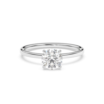 Round Brilliant Lab Diamond Solitaire