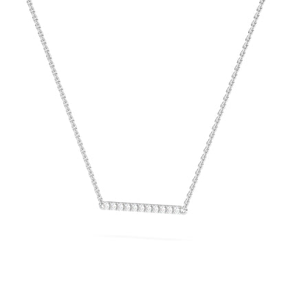 Gold Bar Diamond Pendant
