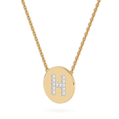 Lab Diamond Letter Pendant