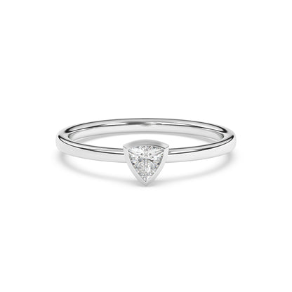 Trillion Lab Diamond Pinky Ring