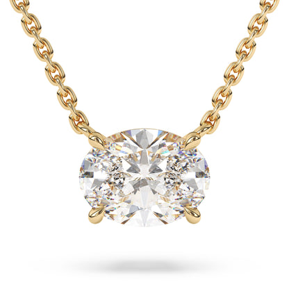 Oval Lab Diamond Pendant