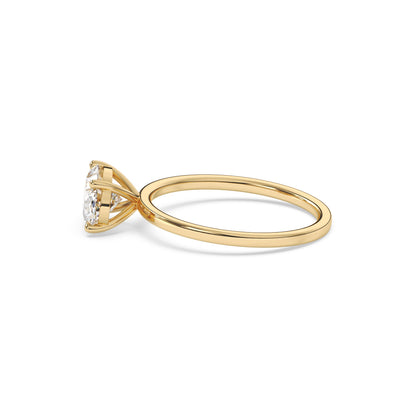 Oval Landscape Lab Diamond Solitaire