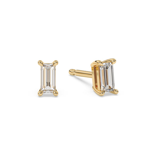 Baguette Lab Diamond Earrings