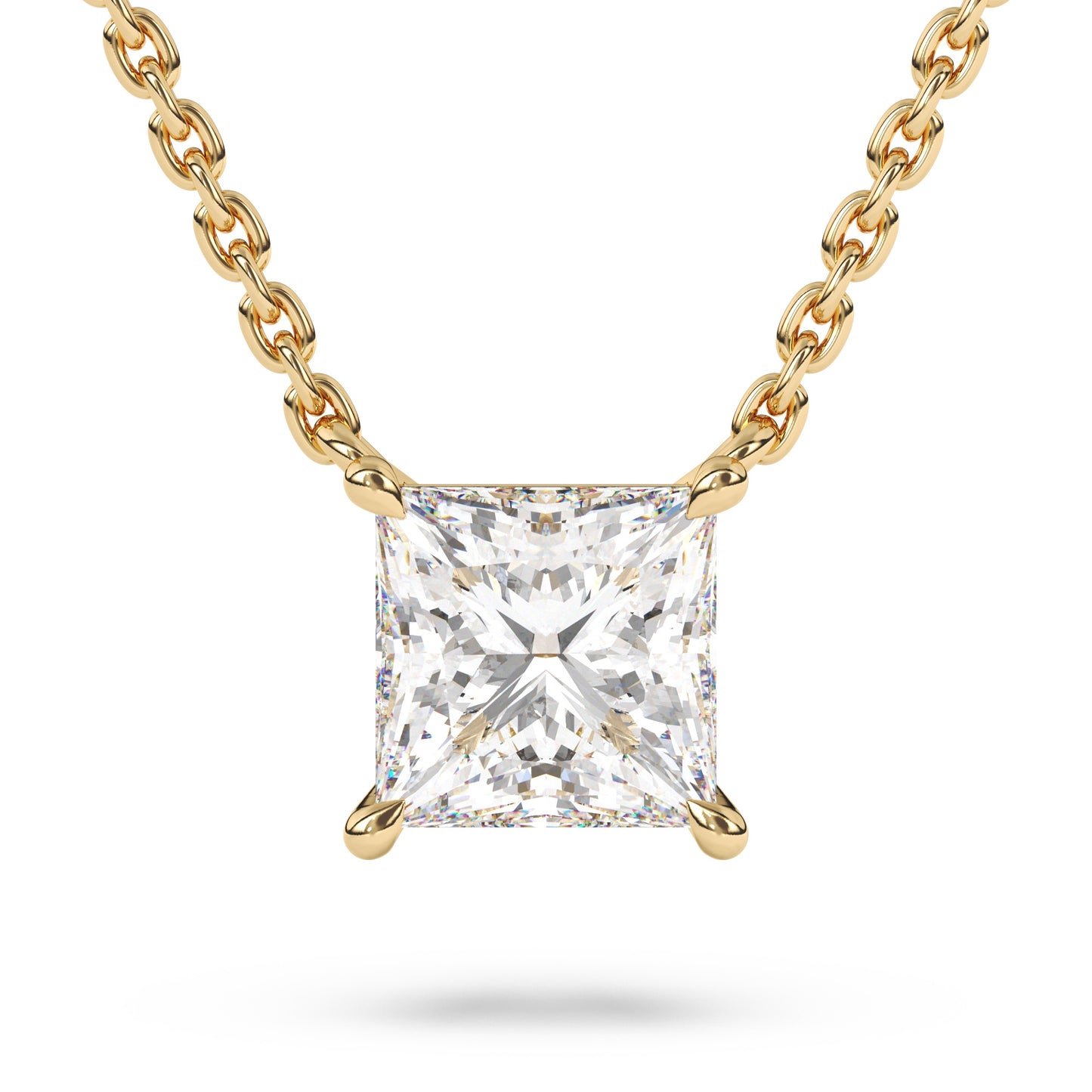 Princess Lab Diamond Pendant