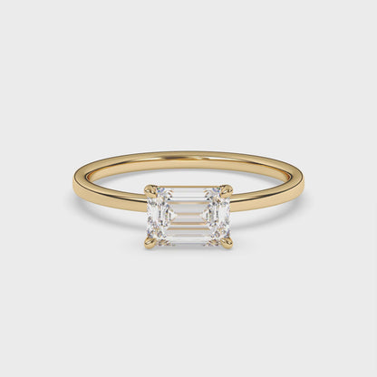 Emerald Landscape Lab Diamond Solitaire