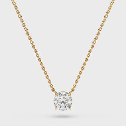 Round Brilliant Lab Diamond Pendant