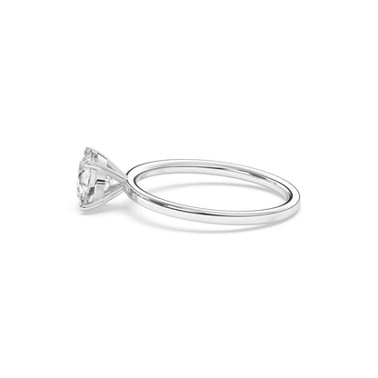 Round Brilliant Lab Diamond Solitaire