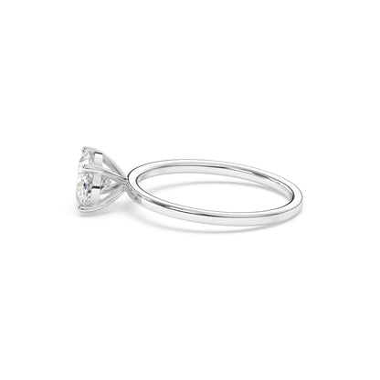 Oval Landscape Lab Diamond Solitaire