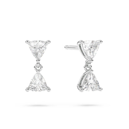 Trillion Diamond Drop Earrings