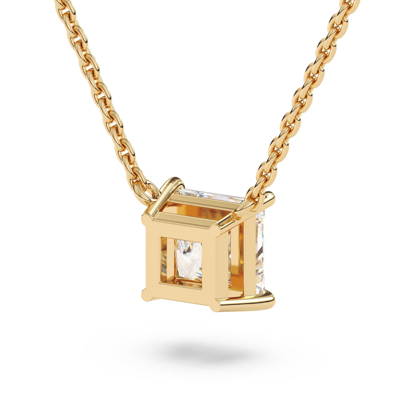 Princess Lab Diamond Pendant