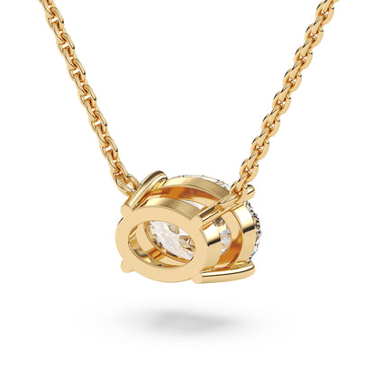Oval Lab Diamond Pendant