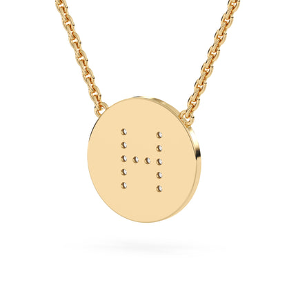 Lab Diamond Letter Pendant