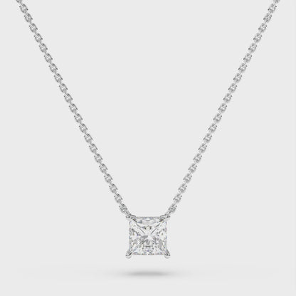 Princess Lab Diamond Pendant