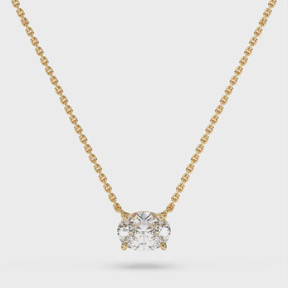 Oval Lab Diamond Pendant