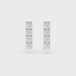 Gold Bar Lab Diamond Earrings